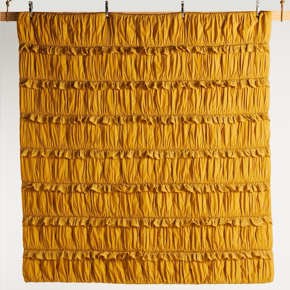 Anthropologie Astride Ruffled Voile Quilt - Picture 4 of 6